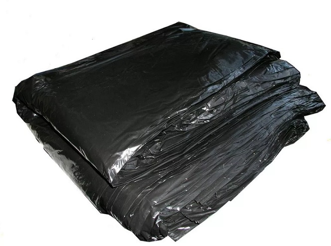 Мешок для мусора 120л, 65мкм, размеры 70х110см, цвет черный, минимальная партия 25 штук. 