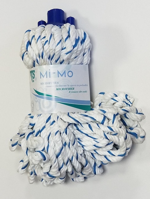 МОП "Mi-Mo", для веревочной швабры, микрофибра, под черен с резьбой, Италия.