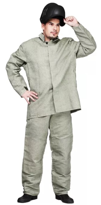 Костюм сварщика, ткань: брезент, усиленный, куртка+брюки
